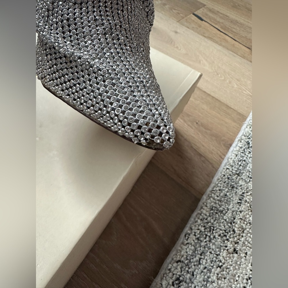 Silver Rhinestone Boots - Picture 3 of 8
